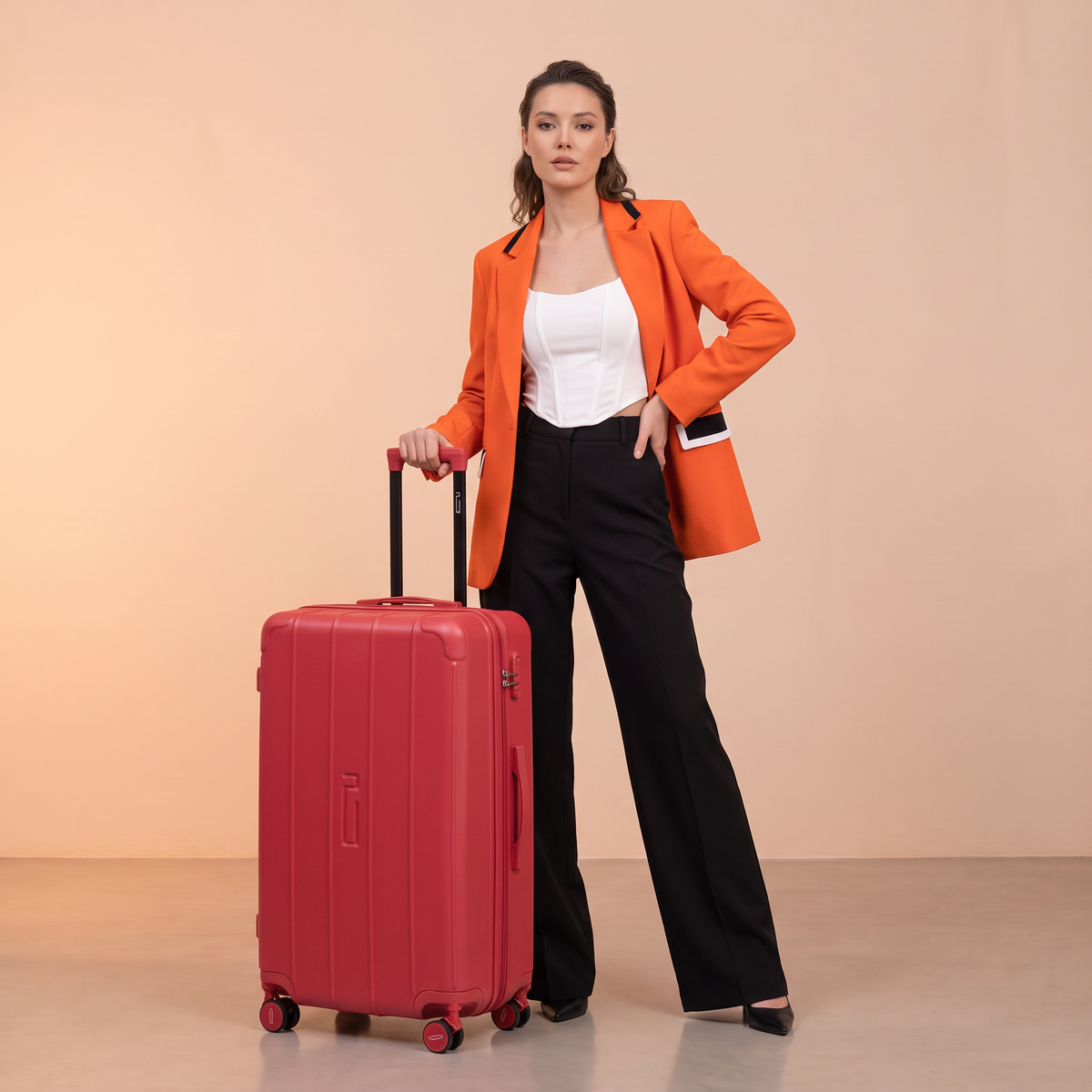 Valise Grande XL Trunk rigide – 80 x 43 x 35 cm – Serrure TSA