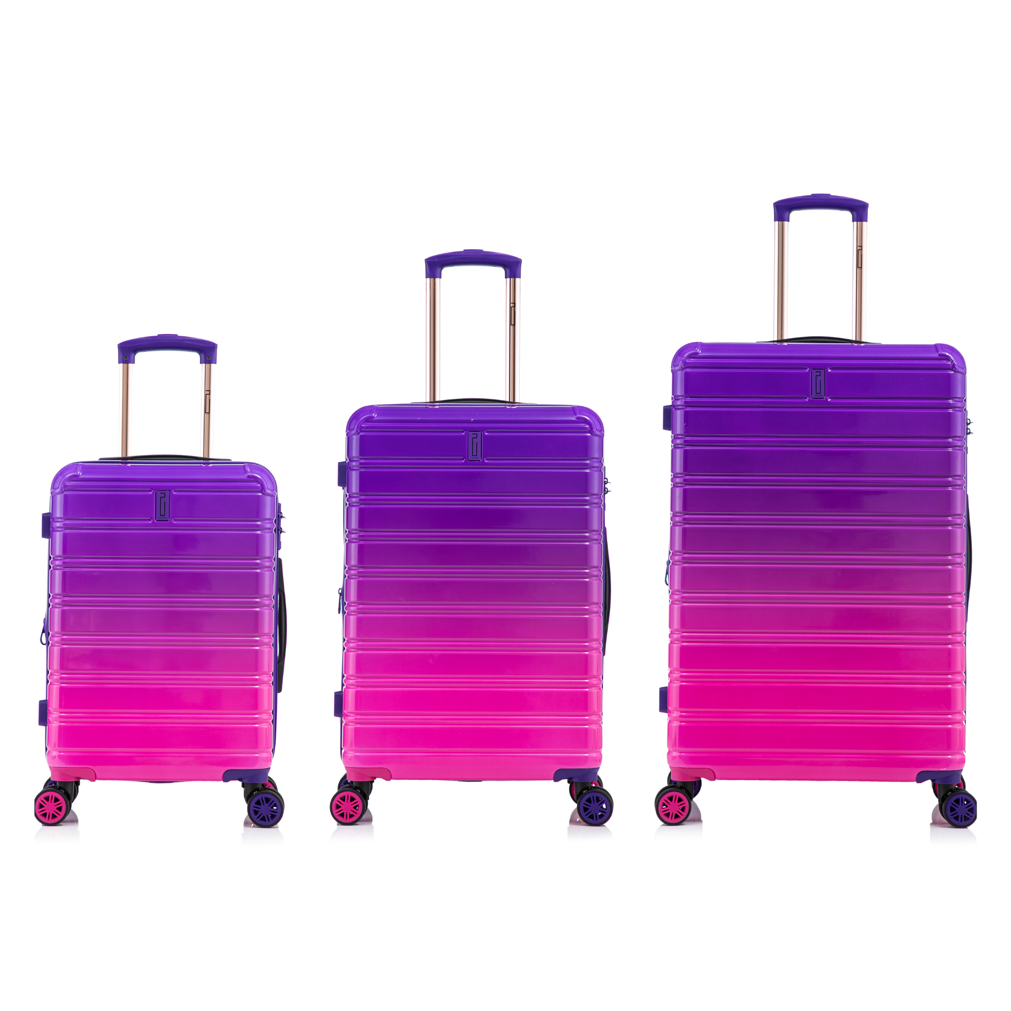 3-teiliges Kofferset aus Polycarbonat | Kabinenkoffer | Mittlerer Koffer | Großer Koffer 
